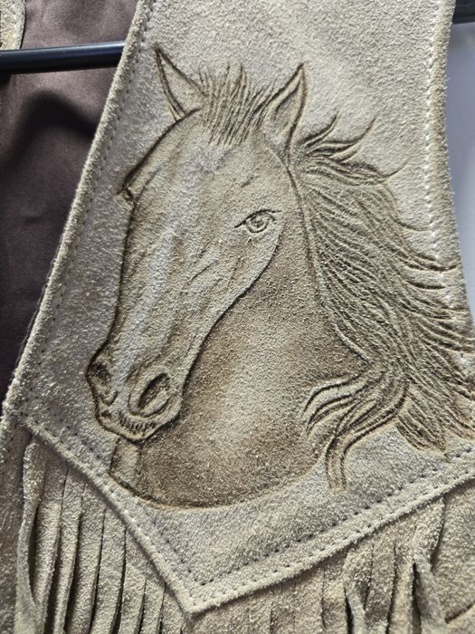 Vesta piele gen cowboy,calarie, El canelo nr 38