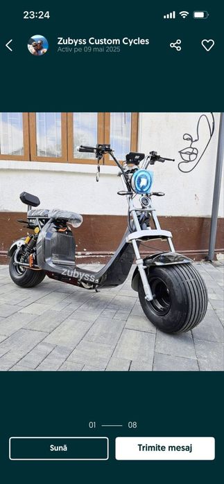 Scuter Electric Fara Permis Smarda  20Ah 45kmh Dotări de Top