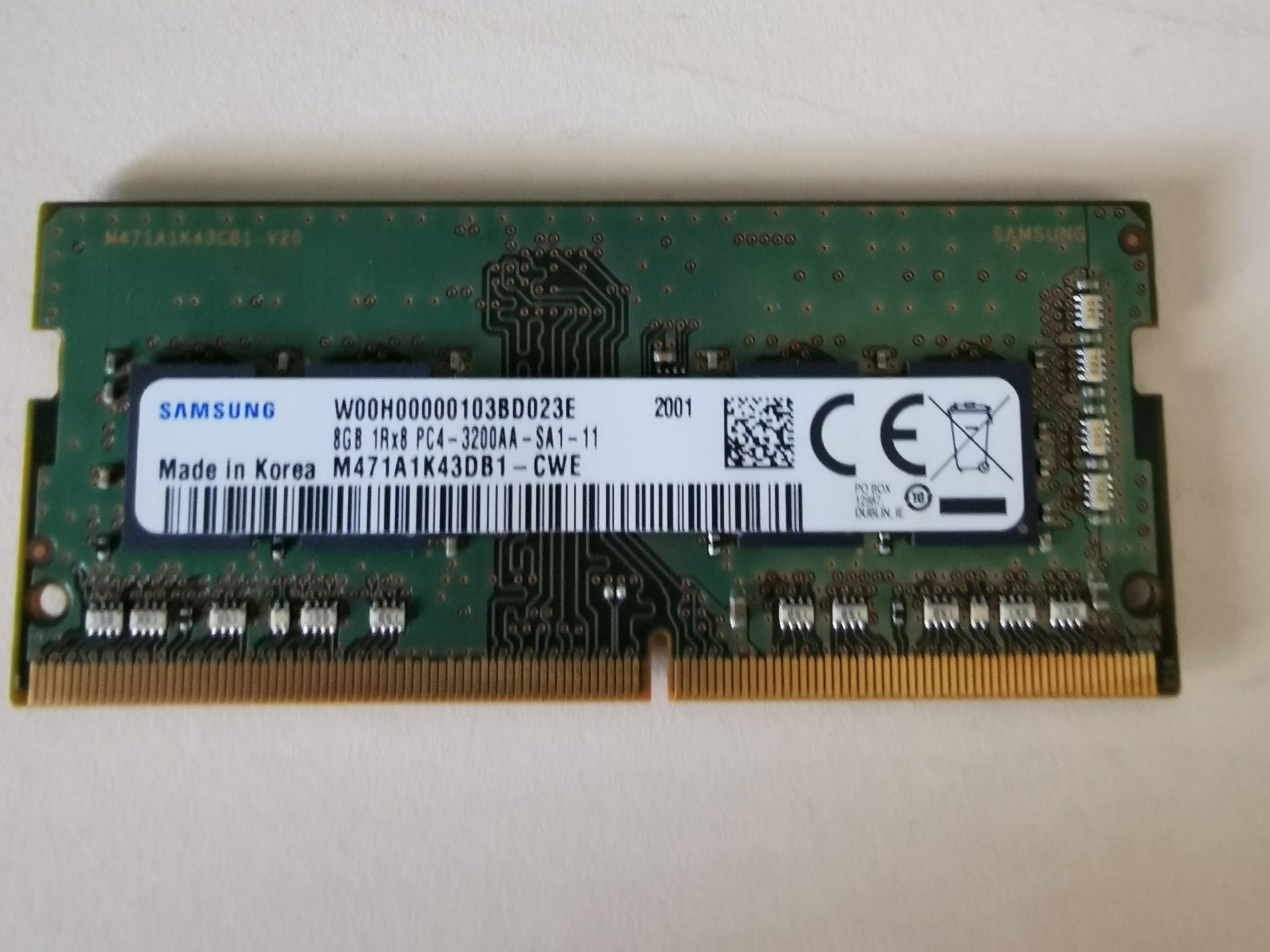 Памет SAMSUNG 8GB 3200MHz DDR4 sodimm