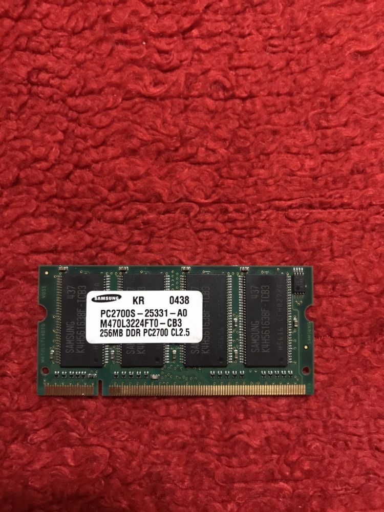 Memorie ram laptop ddr 1 samsung 256 mb