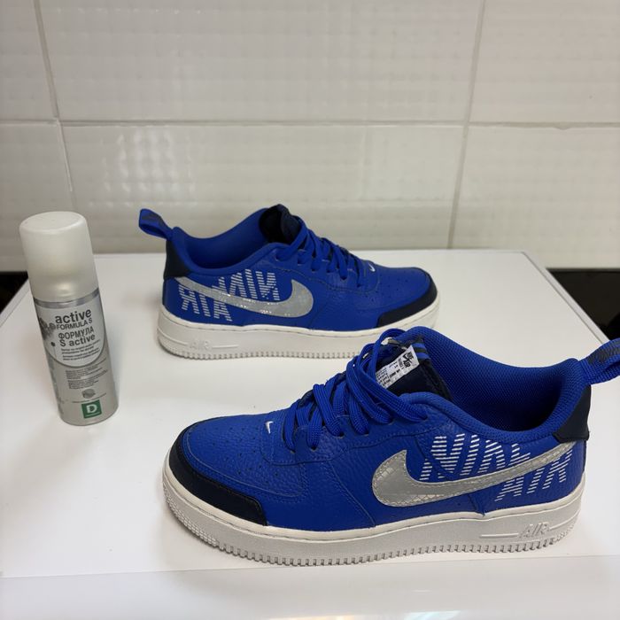 Sneakers Nike Air Force1 Lv8 2 GS Racer blue obsidian white impecabili