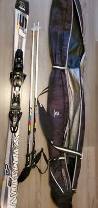 Set Ski Salomon geanta+skiuri+bete