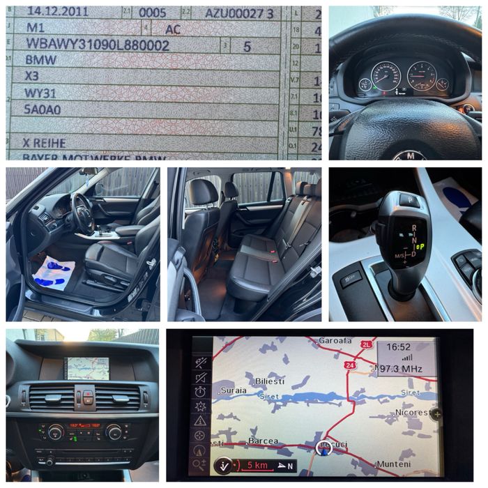 BMW X3 An2012 2.0TDI-184CP X-Drive NOU ADUS Full Led Piele Navigatie