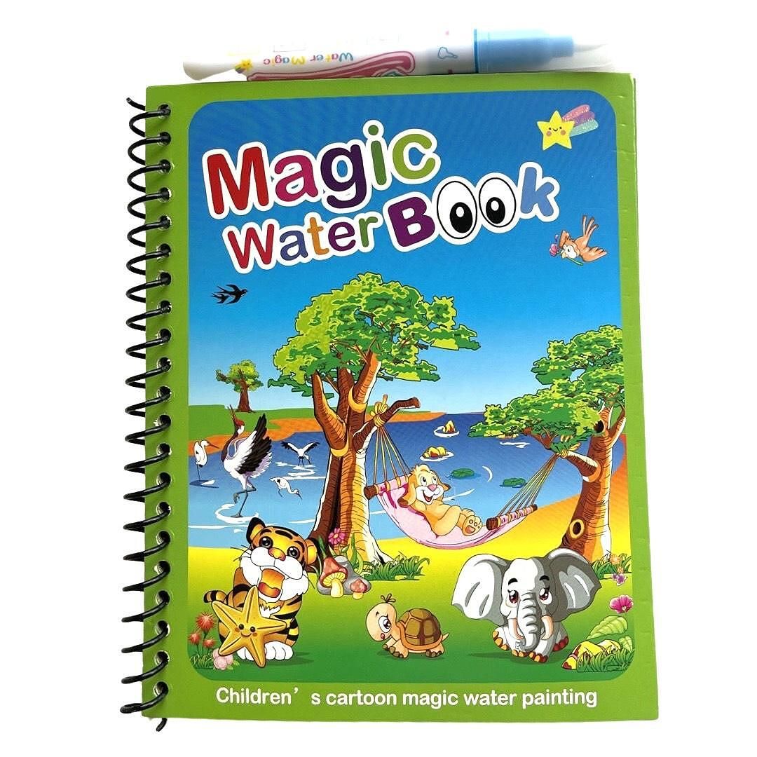 Комплект 3 броя магически книжки за оцветяване с вода