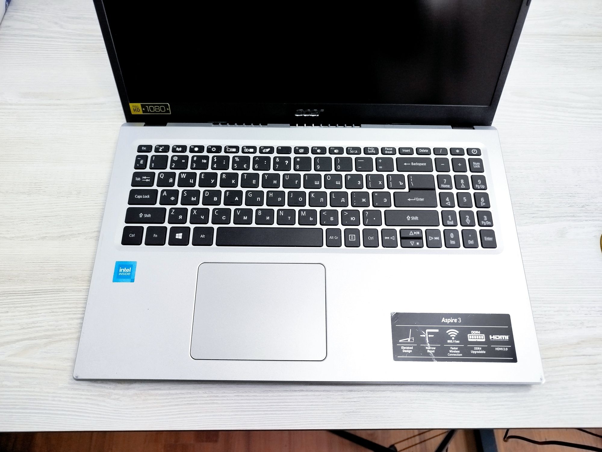 Ультратонкий ноутбук acer Aspire 3, intel N4500 как новый
