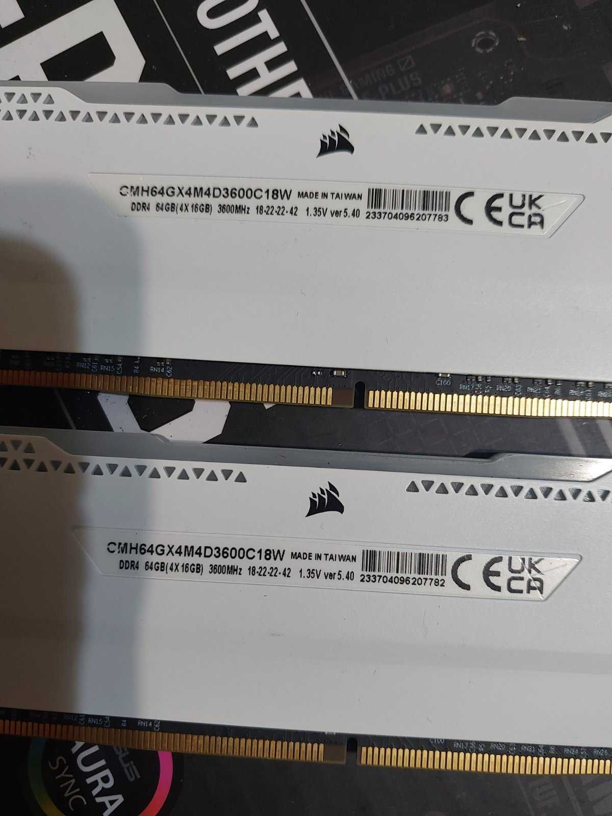 32GB DDR4 G.Skill TridentZ, Corsair Vengance RGB, 3600Mhz, CL18