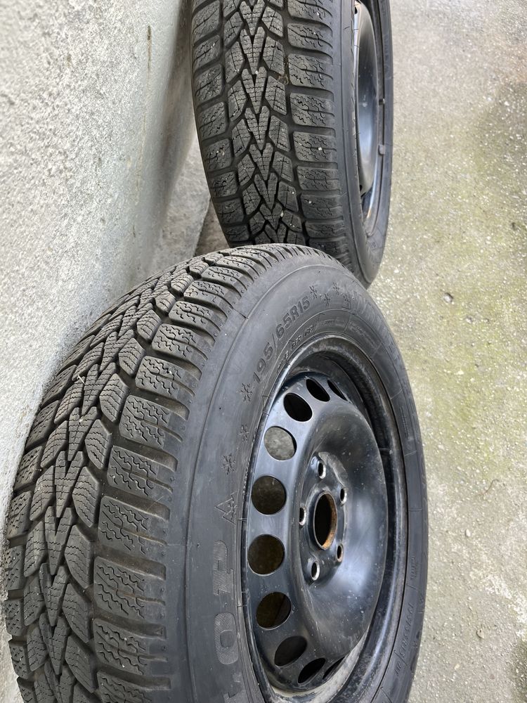 Roți Iarna 5*112 cauciucuri Dunlop