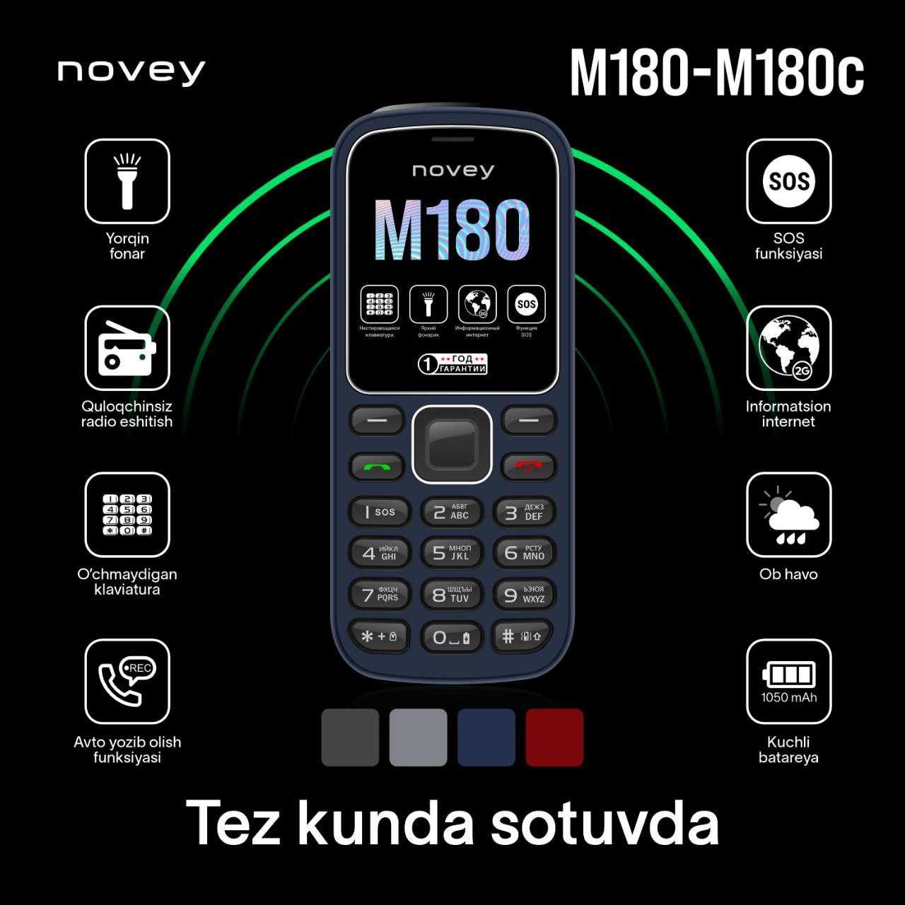 Novey M180 (Новый +Акций) Новей Нокиа New-2024!