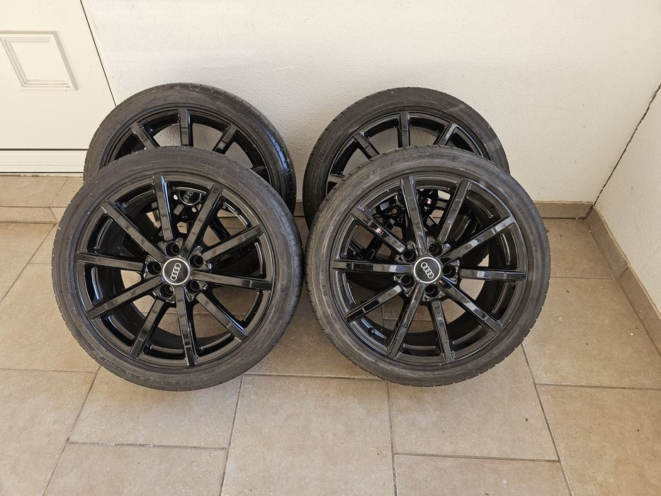 Jante originale Audi ca noi + Anvelope vara 225 40 18