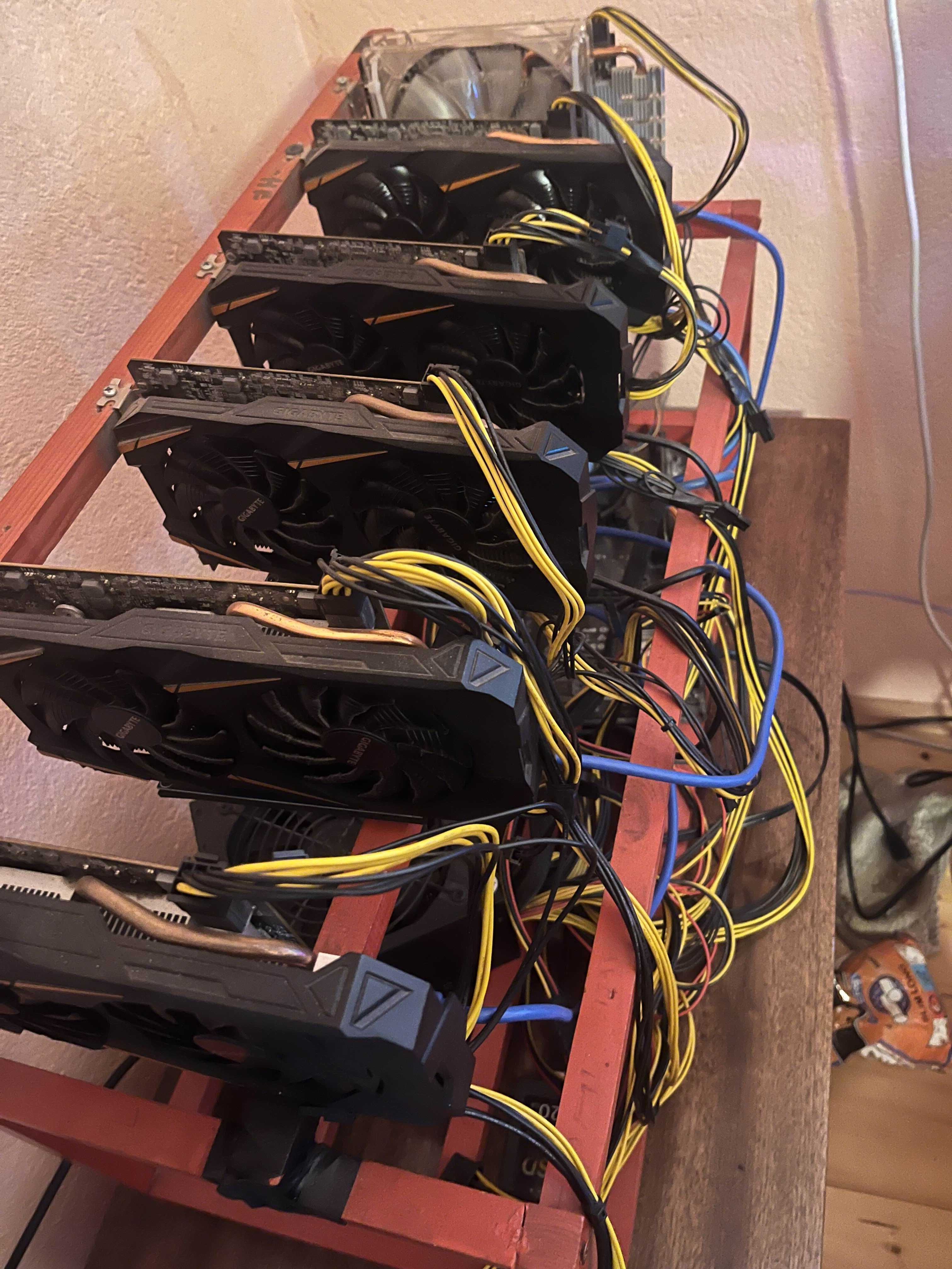 6x Gigabyte P106-100 6G Mining Edition