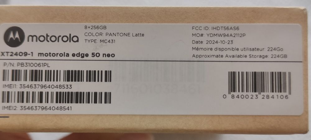 Motorola Neo 50 Edge Pantone Latte garanție 16 luni