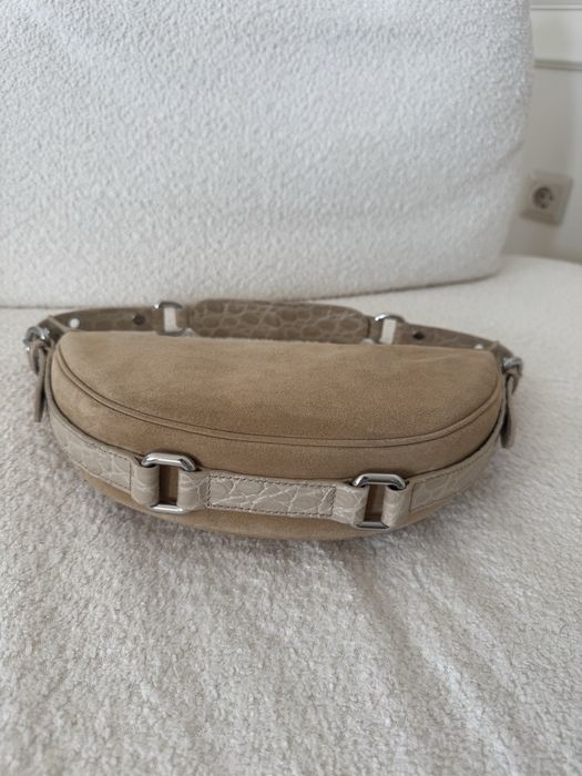 By Far Gib велурена чанта