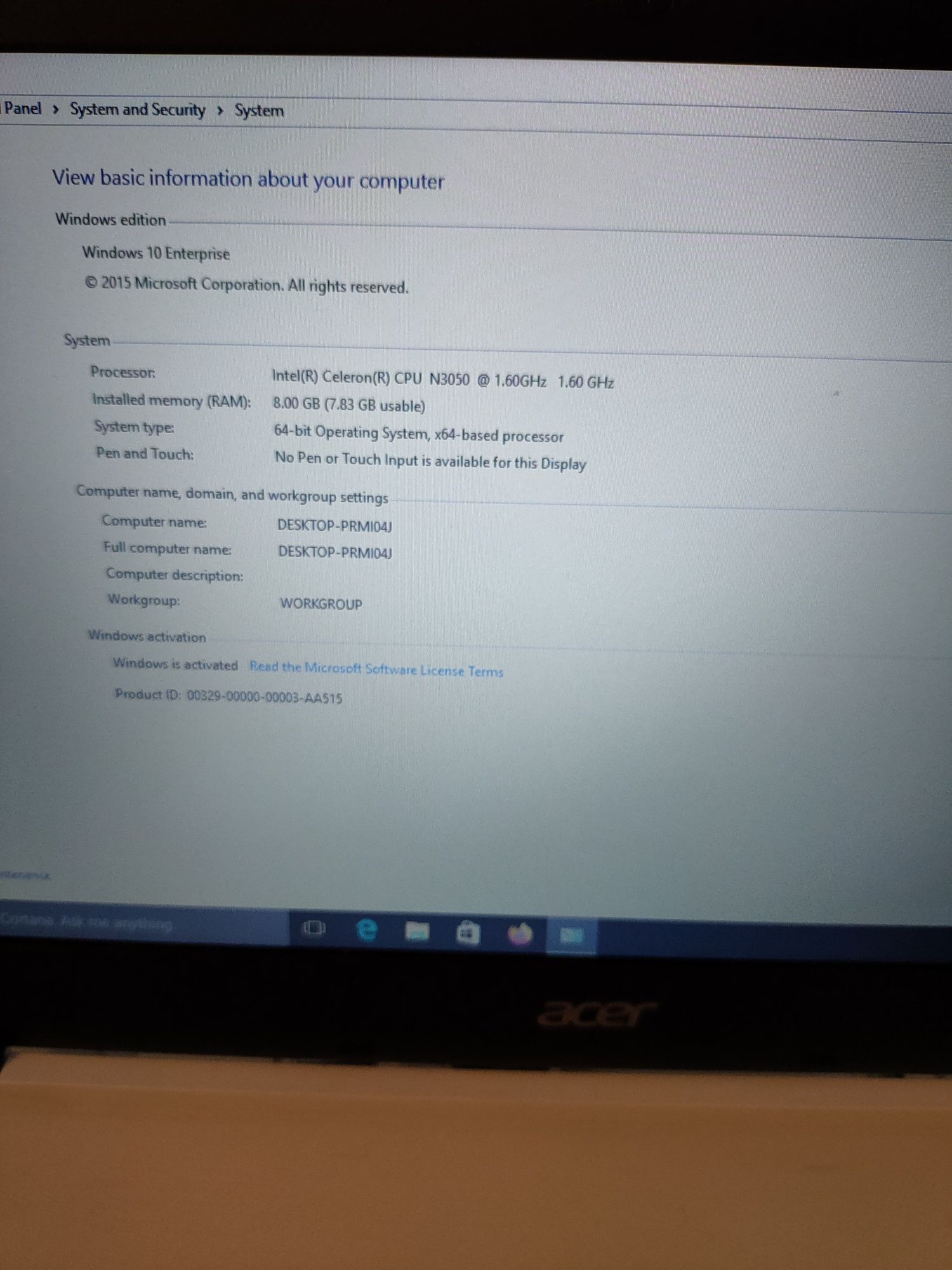 Acer Travelmate P214-53/ Es13 ES1-331Lenovo IdeaPad 1 14IGL7