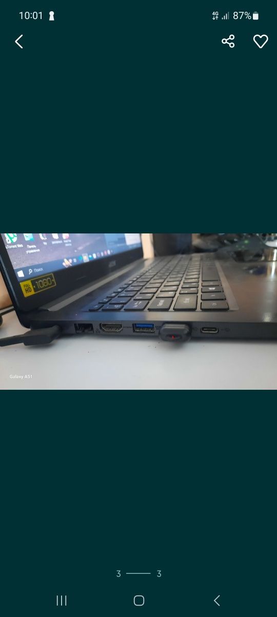 Notebook Acer sotiladi