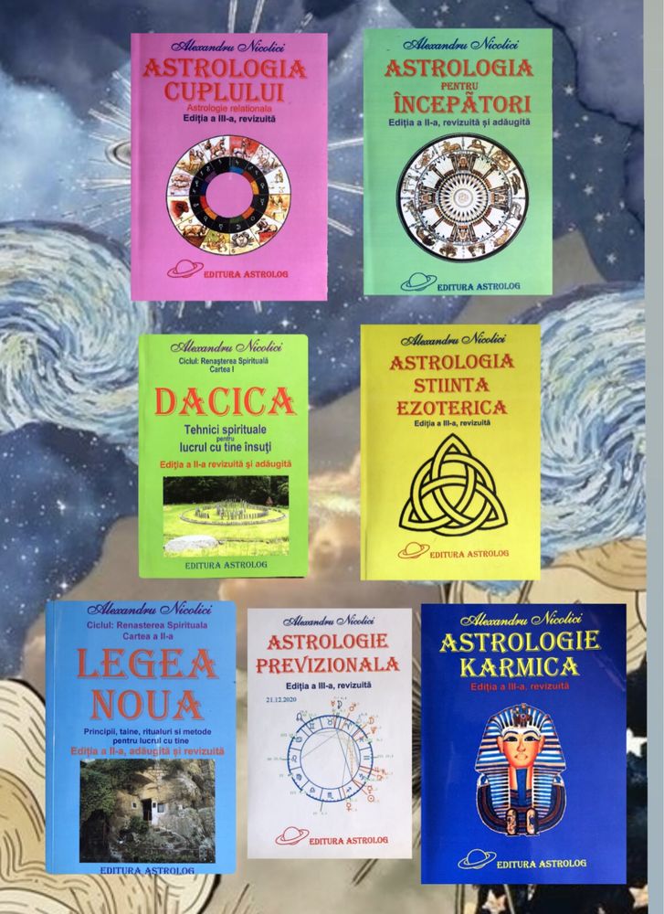 Set 7 carti de astrologie