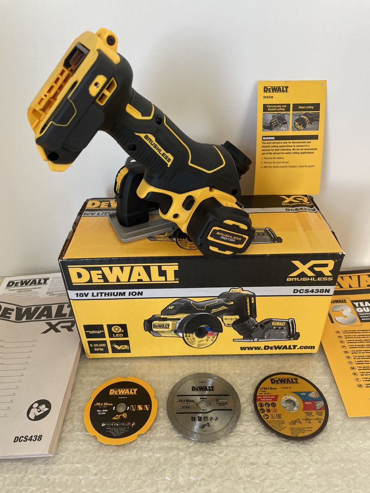 DeWALT DCS 438N XR. Miniflex, Polizor Unghiular. Original Nou !