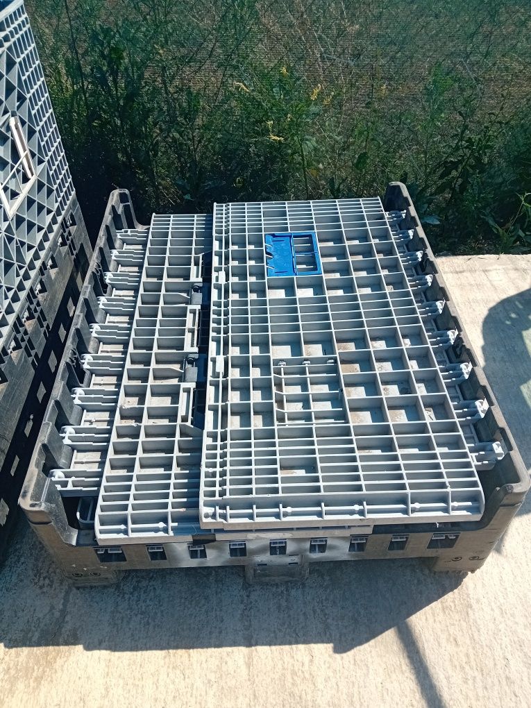 Boxpalet plastic  pliabil  container depozitare