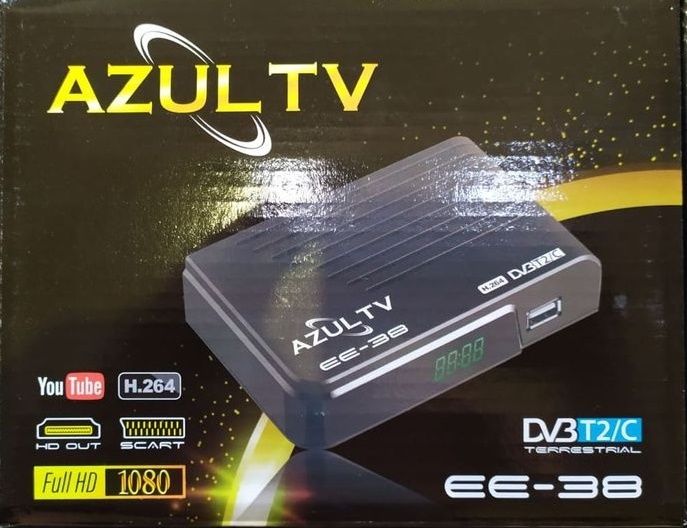 Цифров тунер AZUL TV DVB T2/C ,Ново. Комбиниран ТВ тунер.