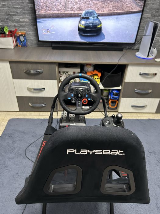 Vand volan logitech g29 + schimbator+scaun playseat