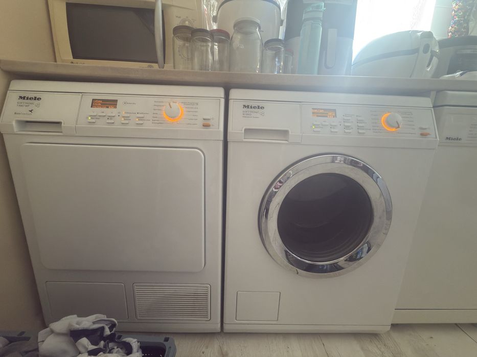 MIELE - пералня  7кг./1600 об/м  и сушилня 7кг. с термопомпа