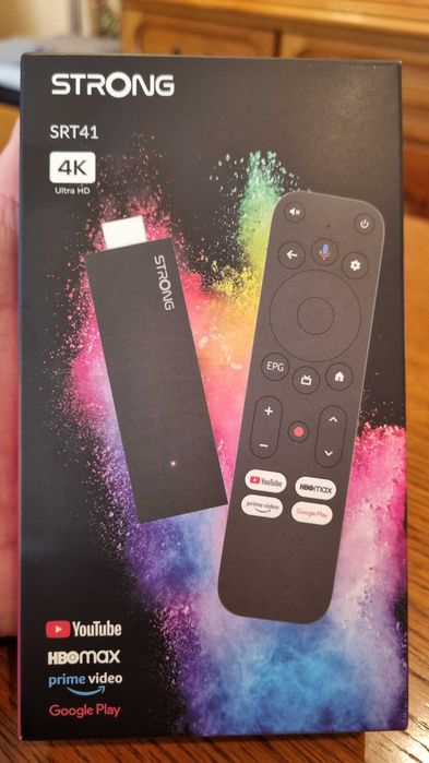 STRONG SRT41 Android TV Stick, 4K UHD, HDMI, WI-FI, Bluetooth