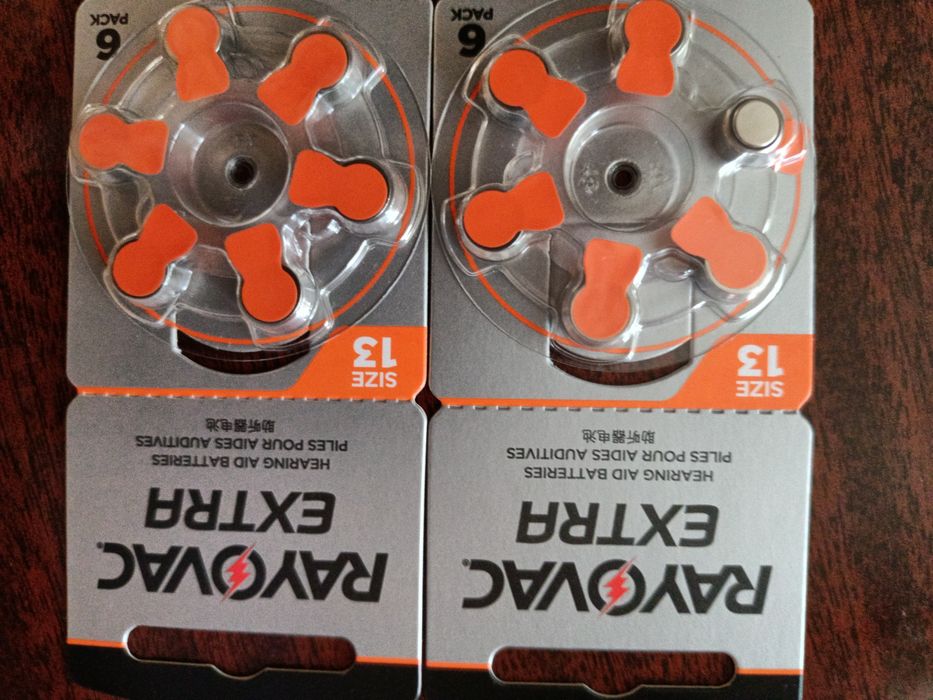 Батарейки для слухового аппарата номер 13. Новые  до 28 года