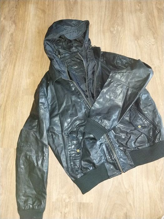 Мъжко кожено яке Зара