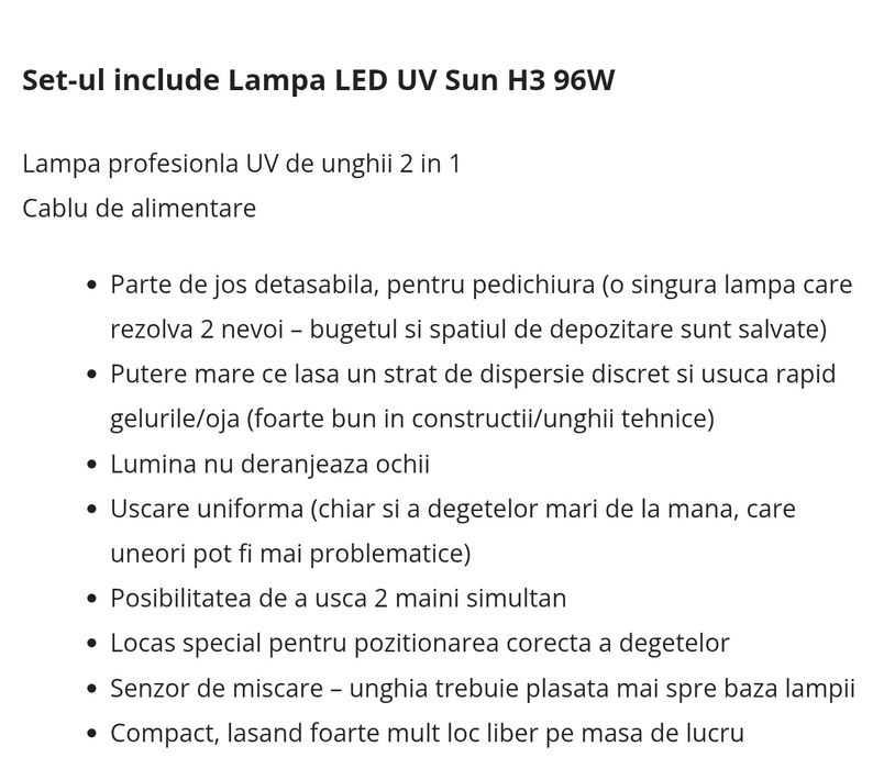 Lampa LED unghii profesionala