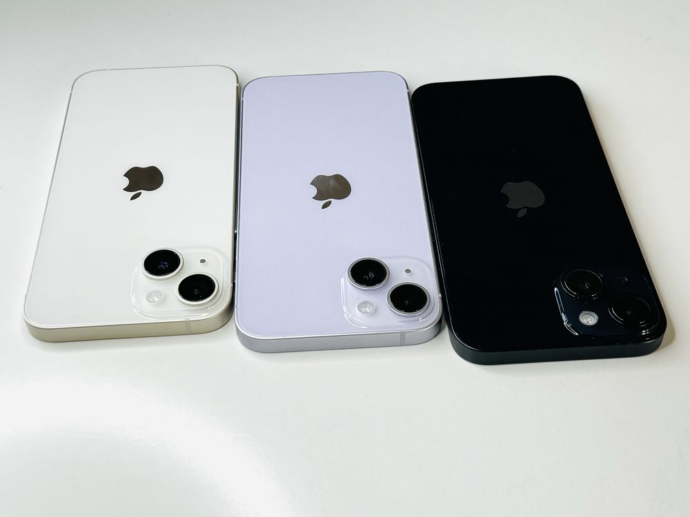 Iphone 14 128GB Black Purple White Като нови! Гаранция 6 месеца