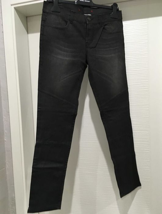 PINKO дамски дънки с естествена кожа US28