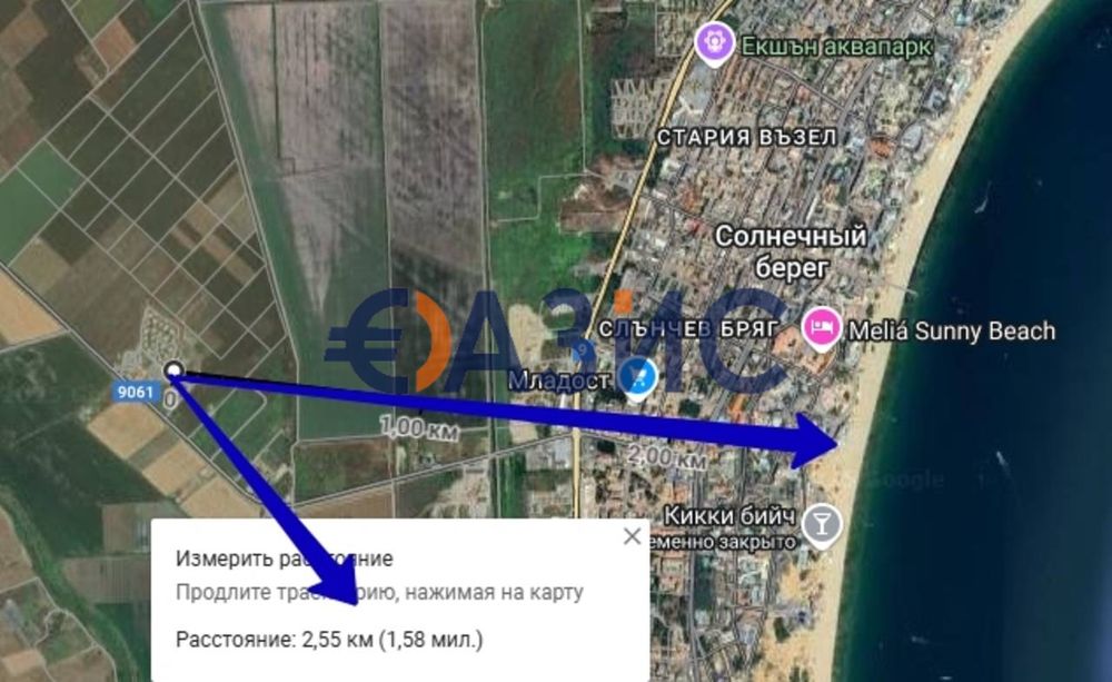 Земеделска земя - 4000 кв. м., Слънчев бряг по пътя за с. Тънково, Общ