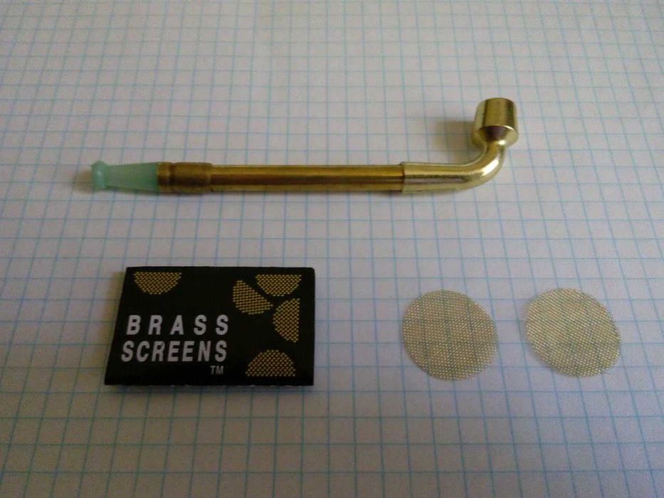 курительная трубка латунная ,раздвижная (№20)