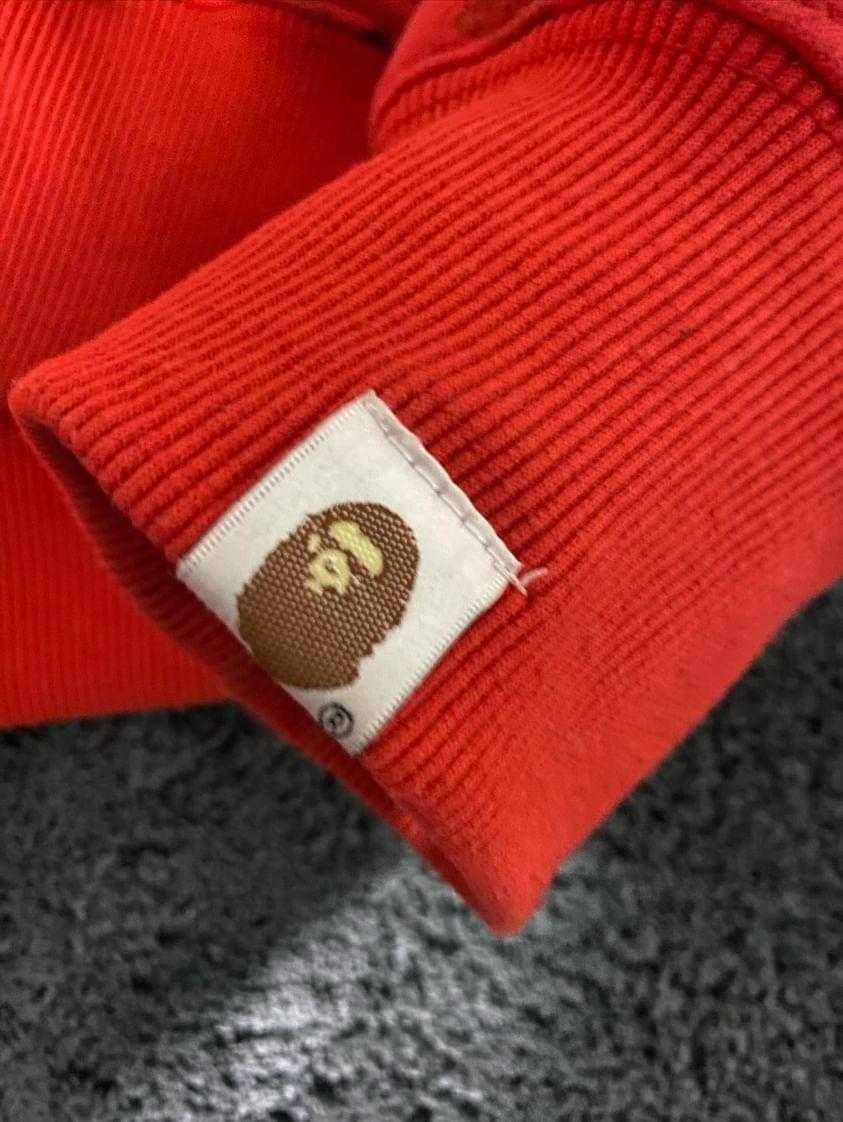 Bape hoodie red color