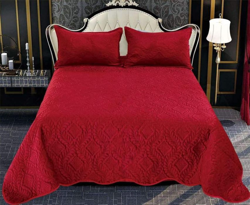 Cuvertura din catifea 3 piese