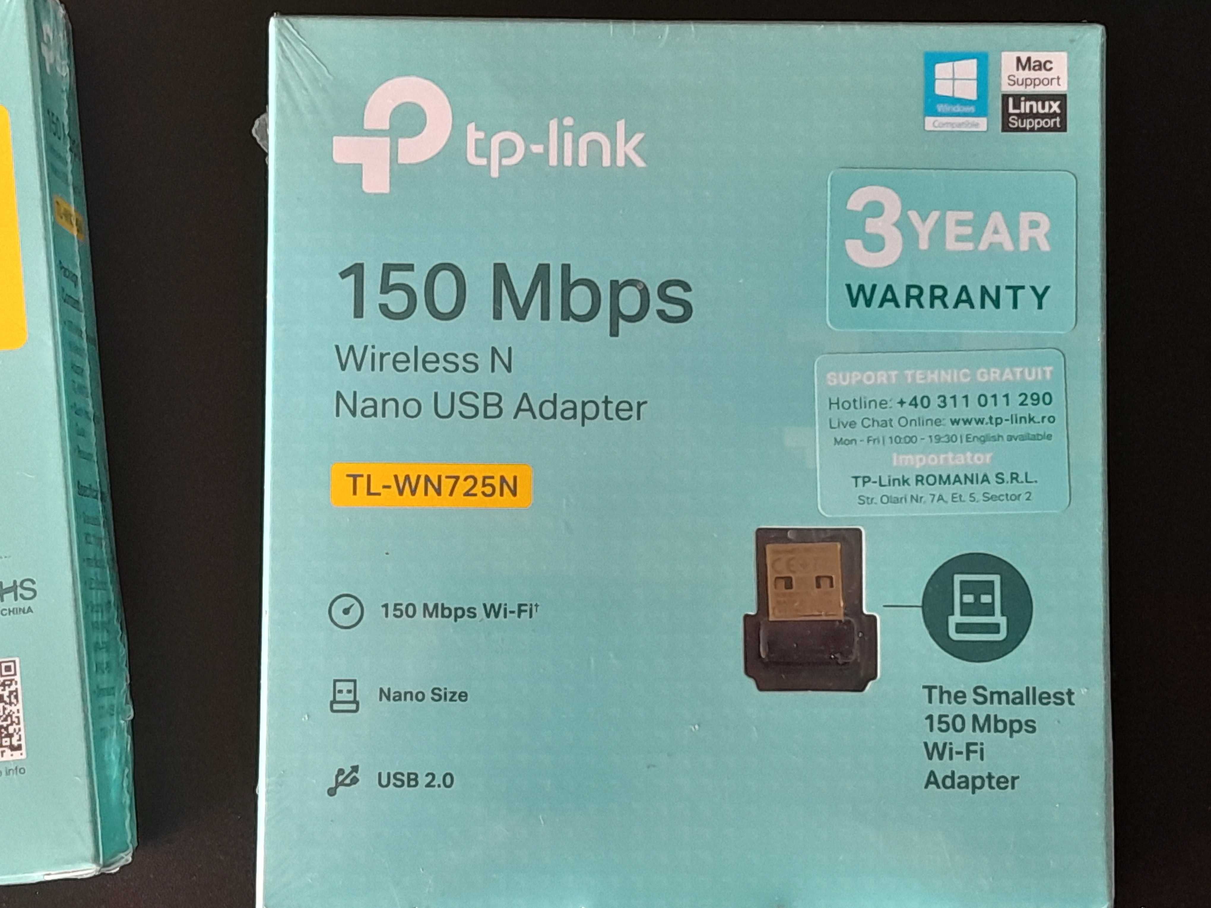 Nano USB Adapter - TL-WN725N - 2бр - чисто нови