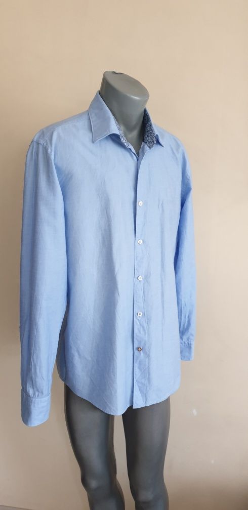 Hugo Boss Len / Organic Cotton Slim  / 42 - L - 16 /1/2 НОВО! ОРИГИНАЛ