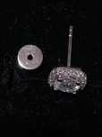 Cercel barbatesc din argint S925 si diamant moissanite 0.5ct