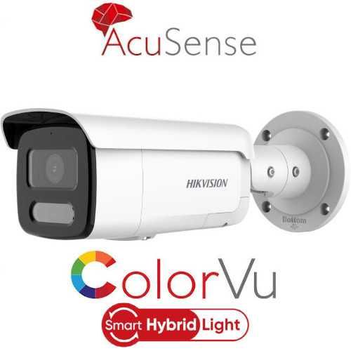 Нова Hikvision DS-2CD2T47G2H-LISU 4MP AcuSense ColorVu IP Камера,60м