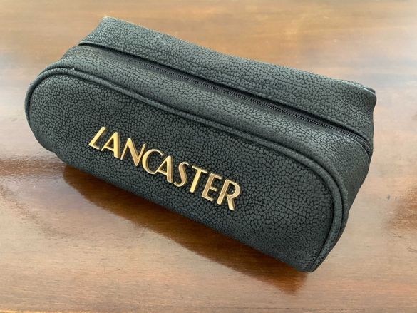 Луксозна кожена велурена тоалетна чанта Lancaster