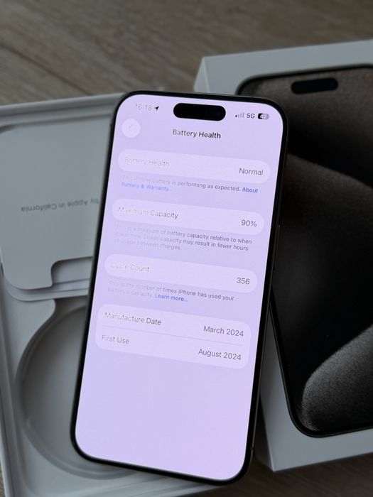 Iphone 15 pro с гаранция 128GB