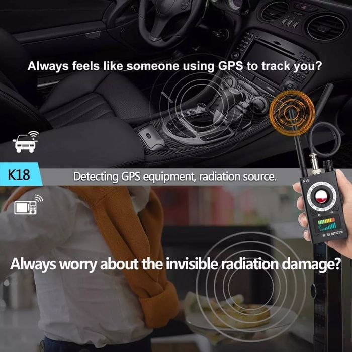 Detector Profesional 4 in 1 pentru Aparate Spionaj, Portabil