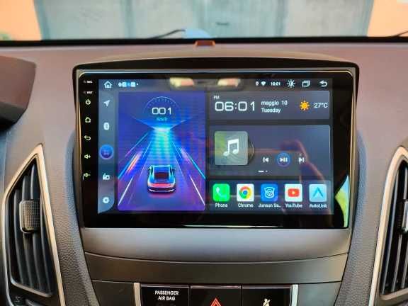 Navigatie Android 13 GPS Hyundai IX 35 / Tucson - DSP CarPlay QLed