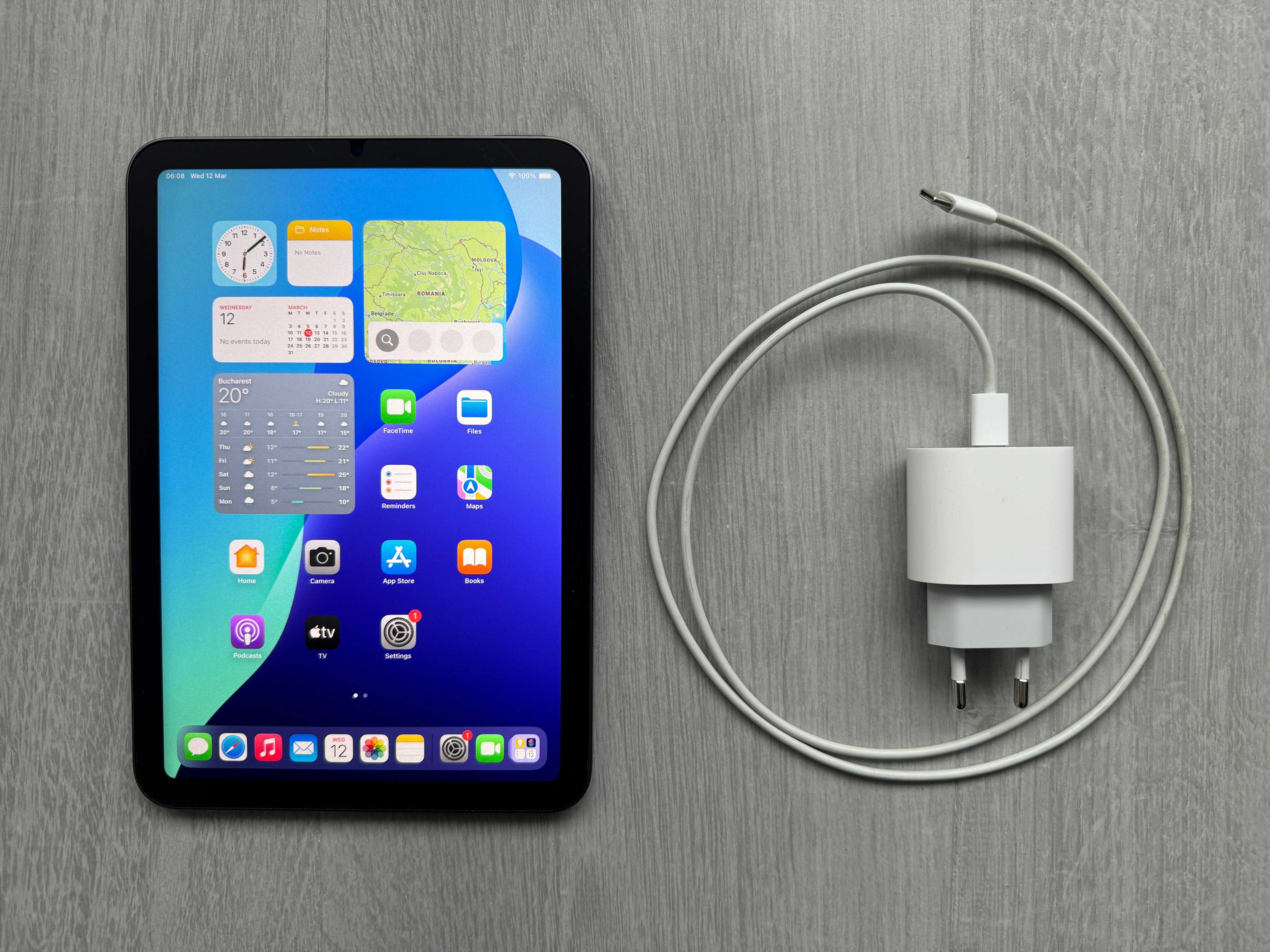 Tableta Apple iPad Mini 6 space gray ca NOU