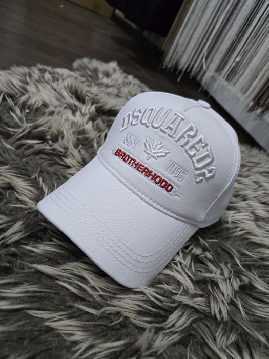 Șapcă Dsquared2 BrotherHood alba Premium