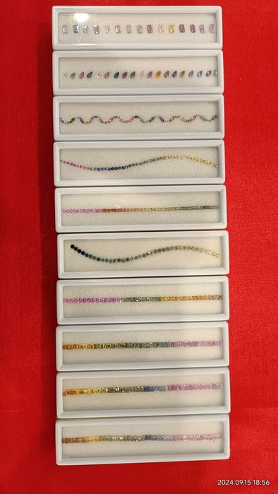 Vind safire naturale multicolore pentru montat in bijuterii