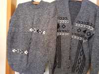 Vand 2 pulovere barbatesti si vesta tricotate m. L si M