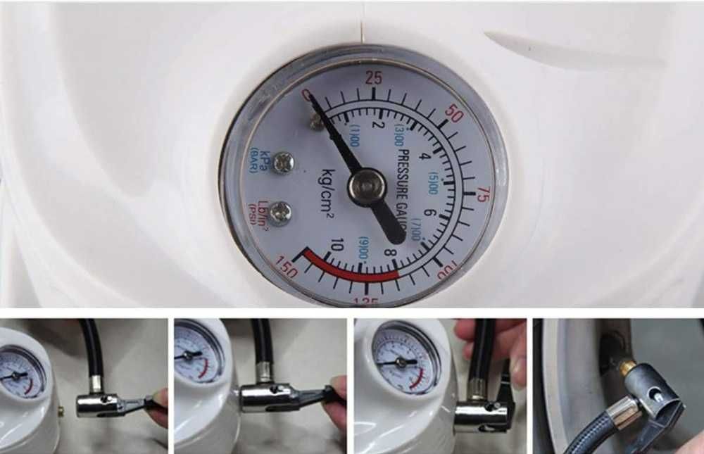 Прахосмукачка за кола с Компресор за напомпване на гуми 12V/120W