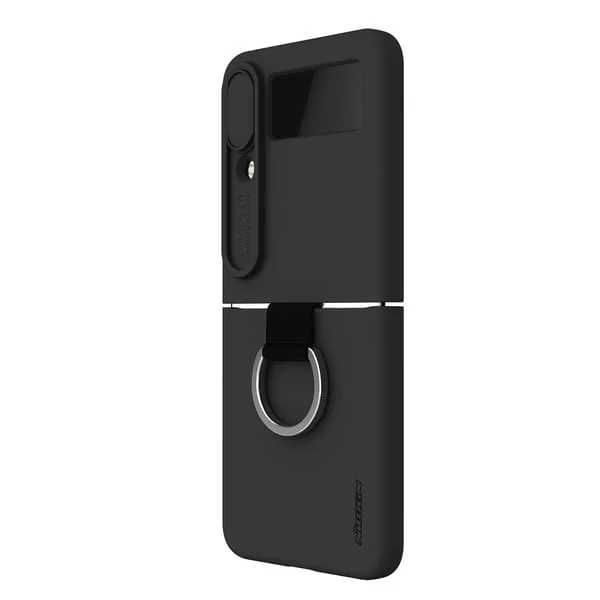 Силиконов калъф Cam Shield Silky за Samsung Galaxy Z Flip 4 5G, черен