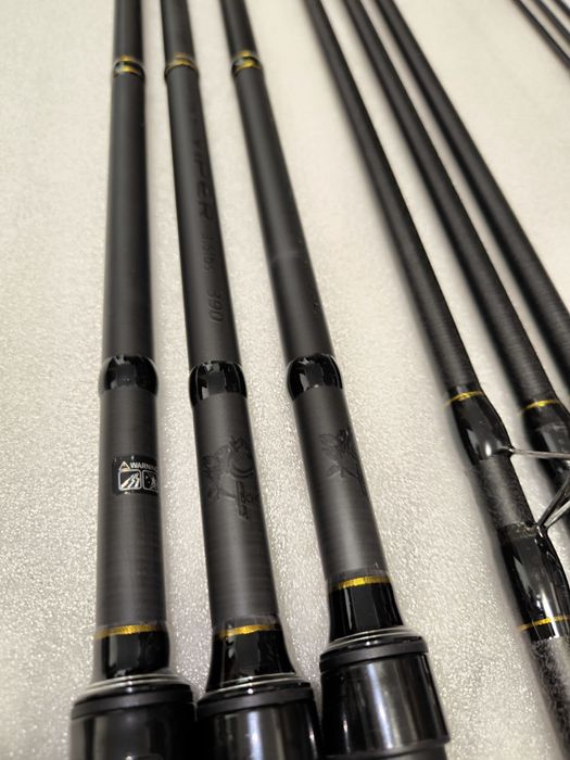 SET 3 Lansete Crap FL VIPER 3.90m 3.5 LBS + 3 Mulinete JS10000