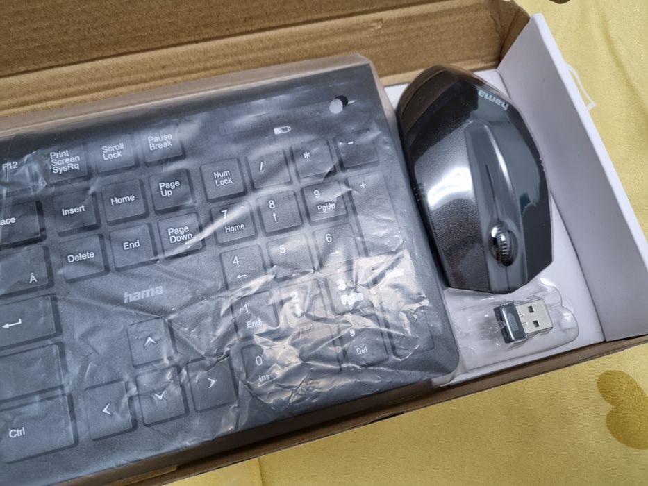 Kit Mouse + Tastatura Hama RF 2300, Wireless, Negru (Noi)